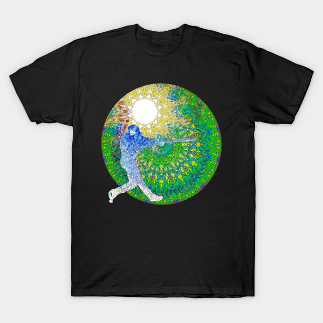 Swinging Into Space T-Shirt by crunchysqueak